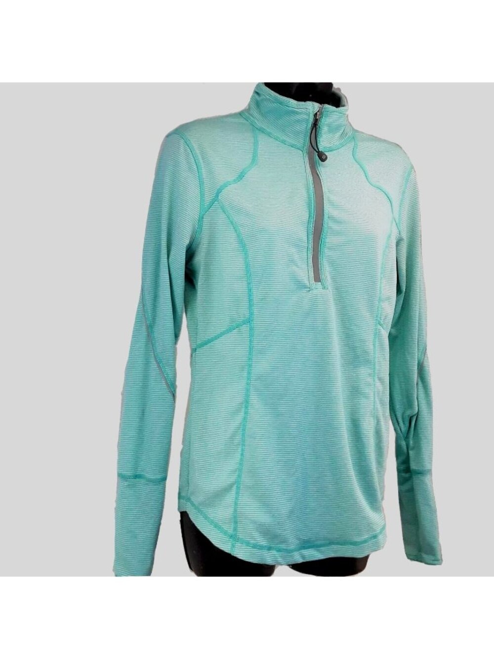 Tangerine Mint Green Pull Over Shirt Jacket Size Small Thumbholes Biking Running